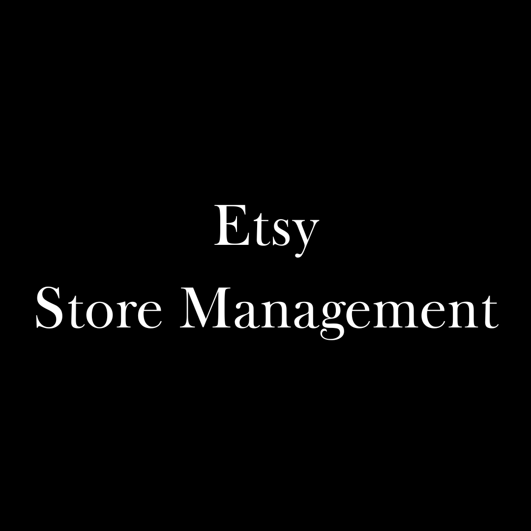 Etsy Store Management & Listings